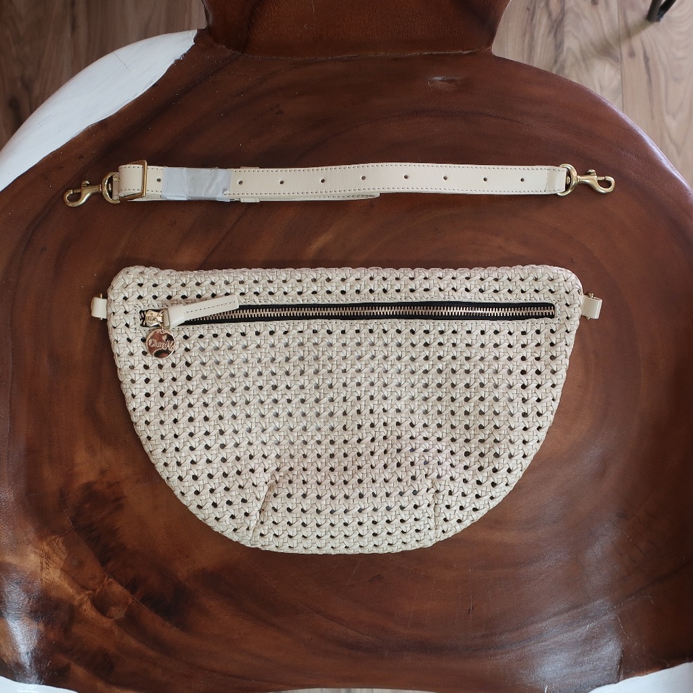 Clare V. Grande Fanny in Cream Rattan